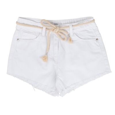 PANTALÓN CORTO JUNIOR BLANCO