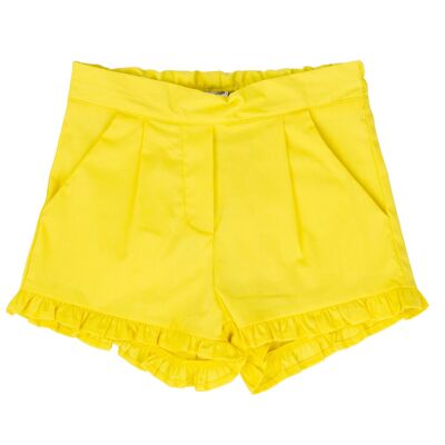 PANTALON CORTO BEBE AMARILLO