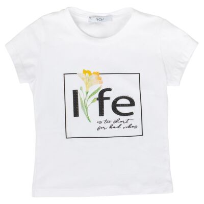 T-SHIRT BABYBIANCO - con stampa