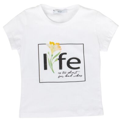 T-SHIRT BABYBIANCO - avec imprimé