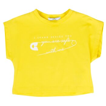 T-SHIRT BÉBÉ JAUNE 1