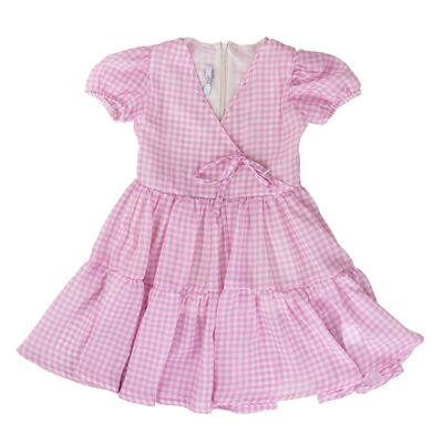 BABY FANTASY DRESS - pink vichy belt