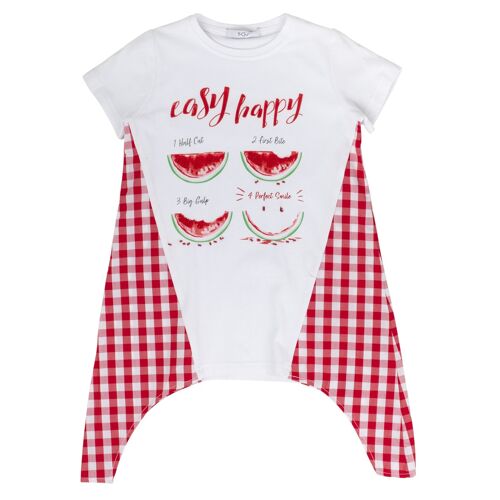 T-SHIRT BABYBIANCO/ROSSO