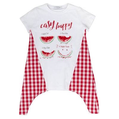 WEISS/ROTES BABY-T-SHIRT