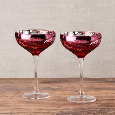 Set of 2 Bloom Champagne Saucers