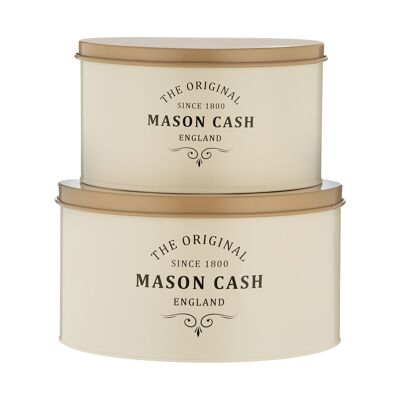 HERITAGE set of 2 cake tins, 4 & 6 litres