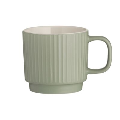 EMBOSSED mug, light green, 350 ml