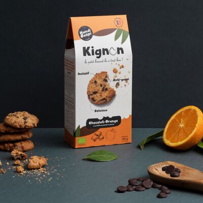 Anti-Waste & Inclusive Cookie SCHOKOLADE-ORANGE VERPACKT Format (Packung mit 150g)