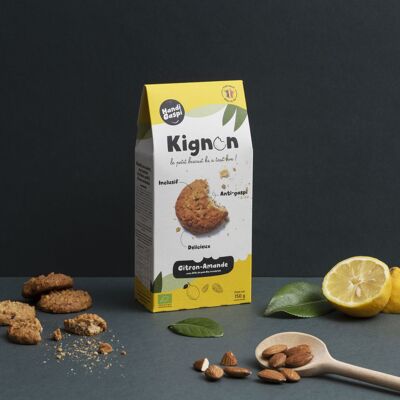 Biscuit anti-gaspi & inclusif CITRON-AMANDE format EMBALLE (Paquet de 150g)