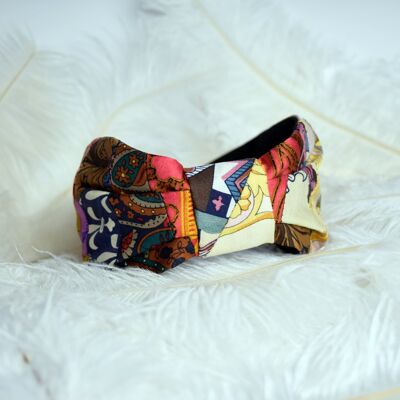 Patchwork Silk Headband - 1