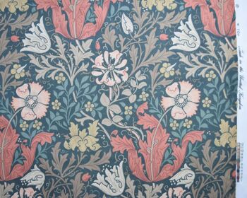 Bandeau en coton à imprimé floral William Morris - Terre cuite 7
