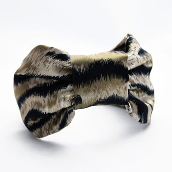 Bandeau en Satin Imprimé Animal - Imprimé Tigre 4