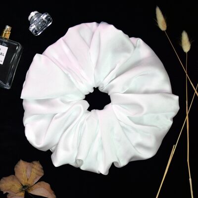 Scrunchie grande oversize in bianco