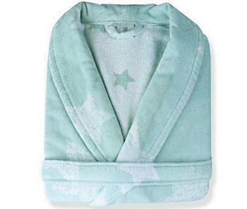 Peignoir - Stella - velours 360 grammes - vert - taille XL 2