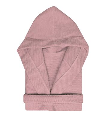 Peignoir à capuche - Dune - 360 grammes - rose - Taille XL 2