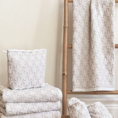 Handdoek - Starry - 500 grams - 50 x 100 - licht grijs