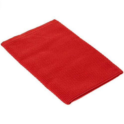 Theedoek - wafel - 400 grams - 50 x 50 - rood