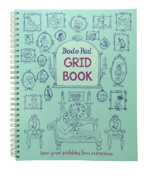 The Dodo Pad Grid Book Desk Size (24cm x 19cm)