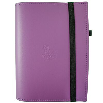 Genuine Leather A5 Slipcover - Purple