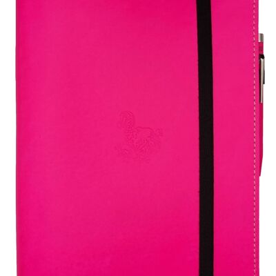 Funda para Escritorio en Piel Genuina - Resplandor Rosa