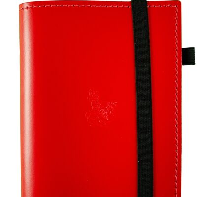 Genuine Leather Desk Slipcover - Red
