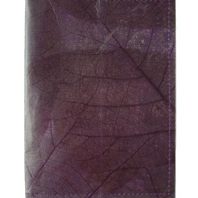 Leaf Leather A5 Slipcover - Purple