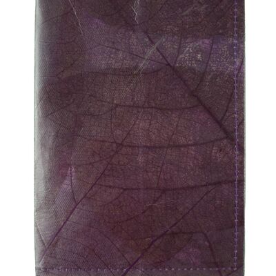 Leaf Leather A5 Slipcover - Purple