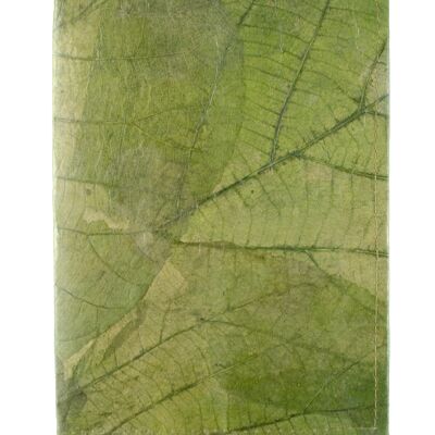 Leaf Leather A5 Slipcover - Green