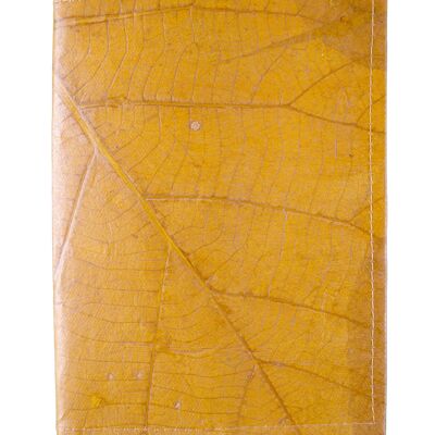 Funda A5 Leaf Leather - Amarillo