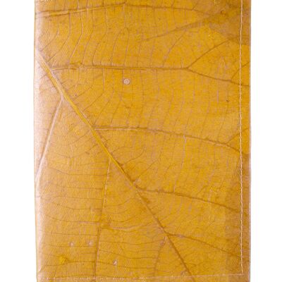 Leaf Leather A5 Slipcover - Yellow