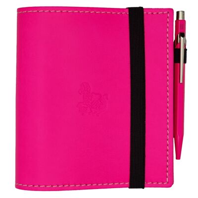 Mini Funda de Cuero Genuino - Resplandor Rosa