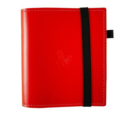 Genuine Leather Mini Slipcover - Red