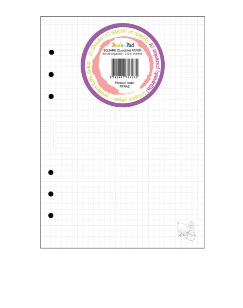 A5 Square-Ruled Paper (Filofax Refill)