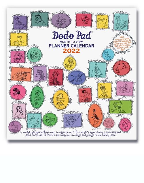 2022 Dodo Family Planner Calendar