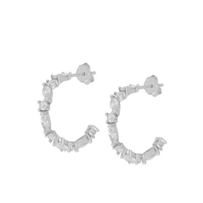 Pendientes Pune Plata