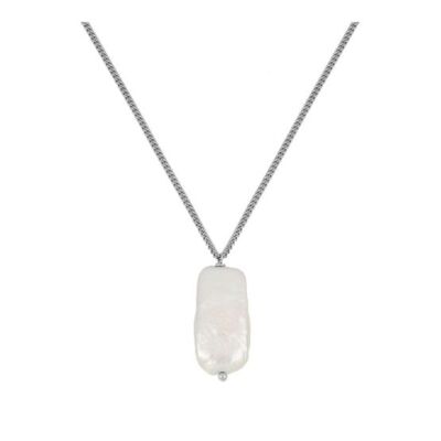 Collar piedra plata