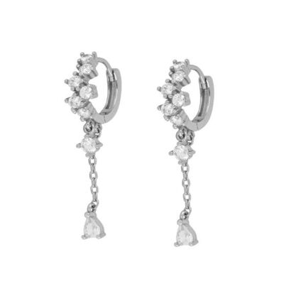 Pendientes Lyon plata