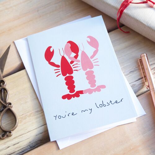 You're My Lobster' Greeting Card