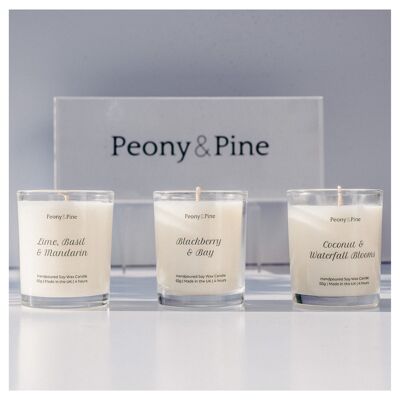 Fruity Travel Collection | Soy Wax | 3 x 65g Candle | 45hr Burn | Eco Friendly