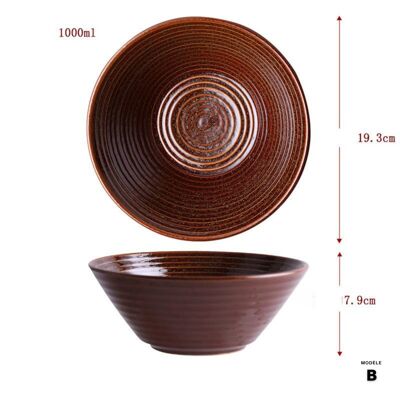 Ramen en céramique « Otonari » - Brun