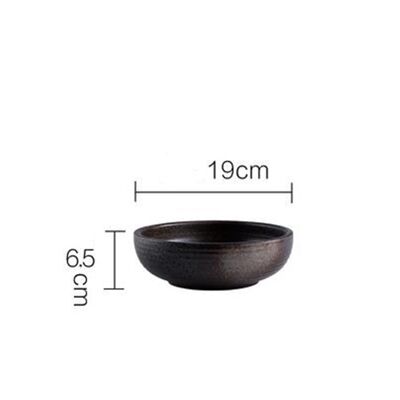 Bol épais style pierre « Egawa » - Noir - 30,5cm
