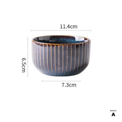 Vaisselle en porcelaine Collection « Senzo » - A : Bol à riz - 11,5cm