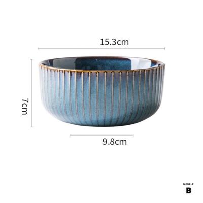 Vaisselle en porcelaine Collection « Senzo » - B : Bol à nouilles - 15cm