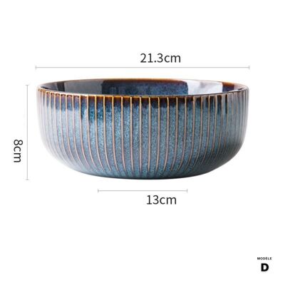 Vaisselle en porcelaine Collection « Senzo » - D : Bol à soupe - 21cm