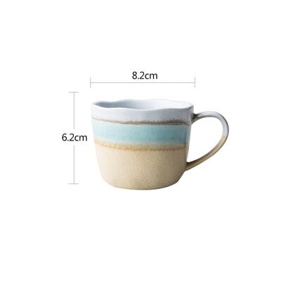 NOUVEAUTÉ || Tasse japonaise en céramique « Makino » - Bleu