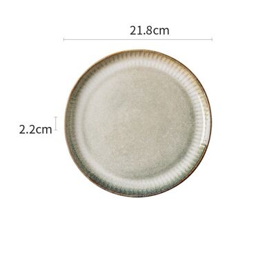 Vaisselle japonaise Collection « Edano » - Assiette plate (21,5cm)