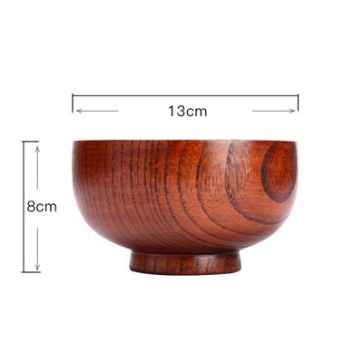 Bol japonais en bois naturel « Hara » - 13 cm