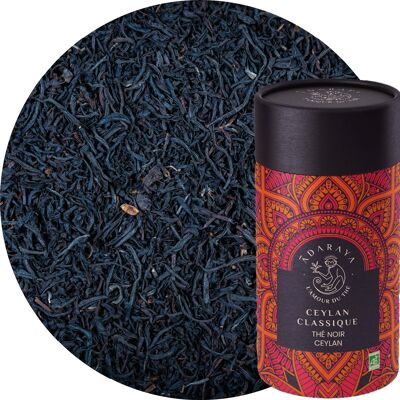 Scatola premium di tè nero di Ceylon classico da 100 g