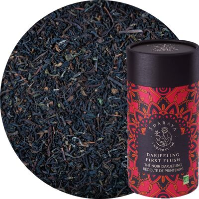 Darjeeling First Flush scatola di tè nero premium 100g