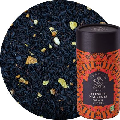 Citrus Treasures scatola premium di tè nero 100g